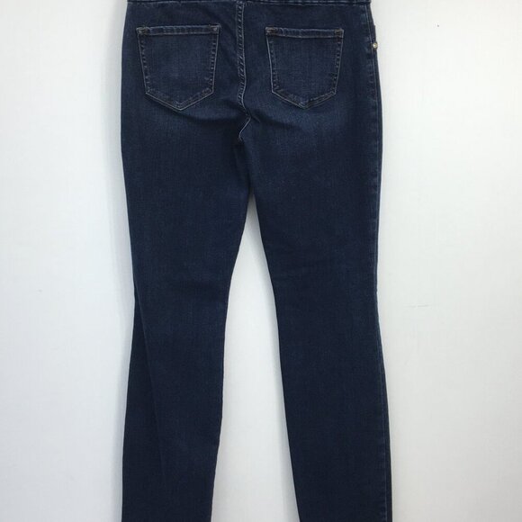 Lee Sculpting Mid Rise Dark Wash Slim Straight Leg Jeggings Size 24 EXCELLENT - Picture 5 of 8